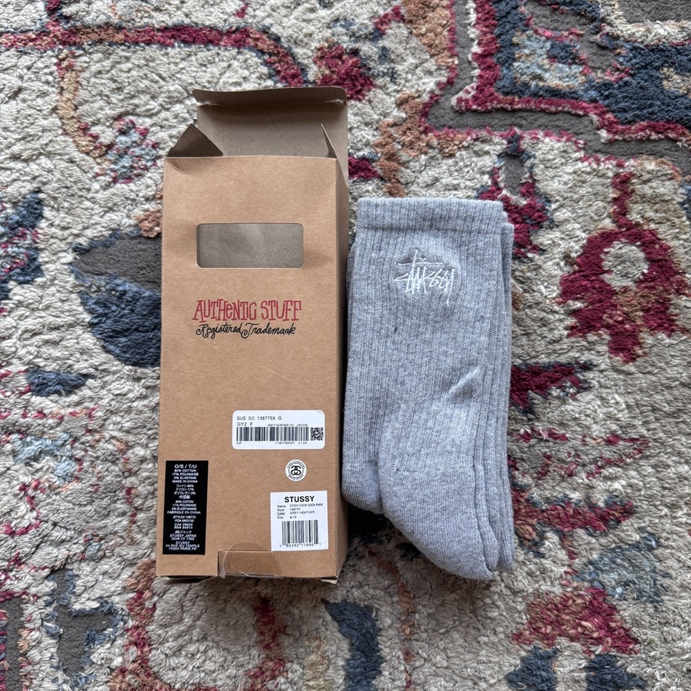 Stussy Authentic Gray Casual Socks